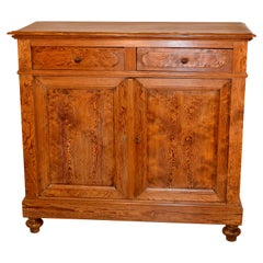 19th Century French Curly Pine Buffet