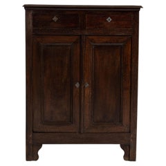 19th Century French Dark Brown Neoclassical Cabinet in Originall Patina