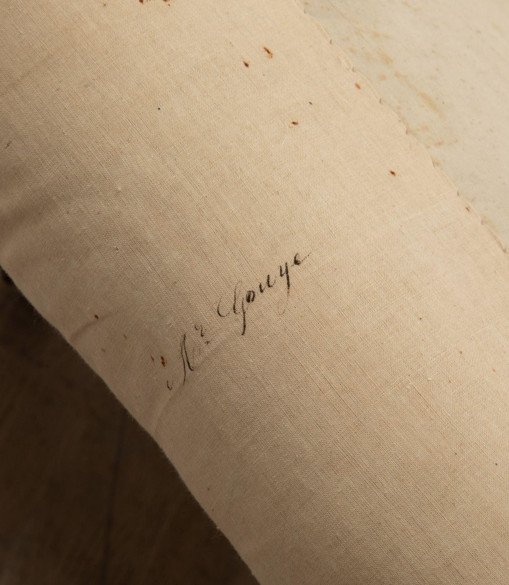 XIXe siècle Lit de repos français du 19e siècle en calicot en vente