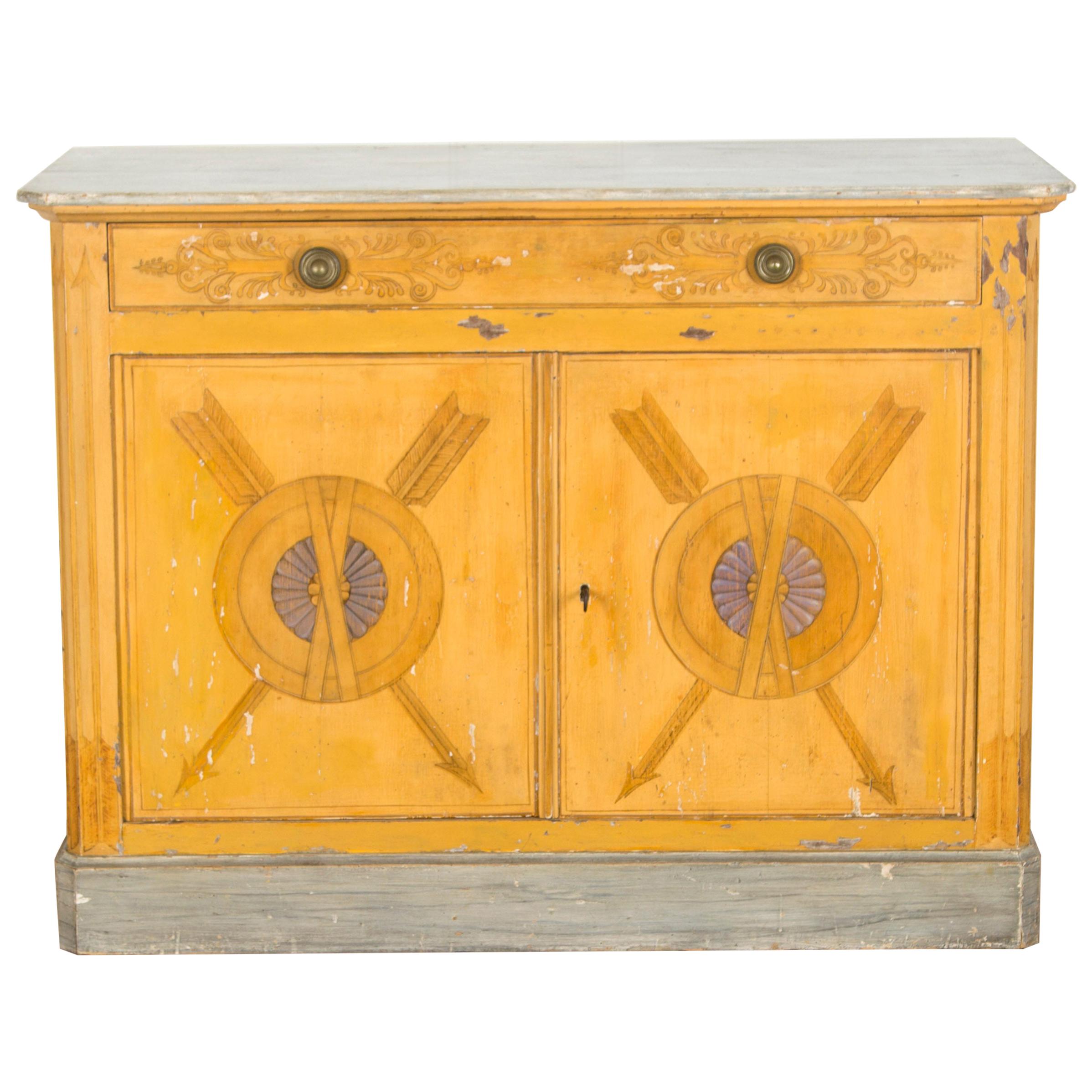 19th Century French Decorated Cabinet