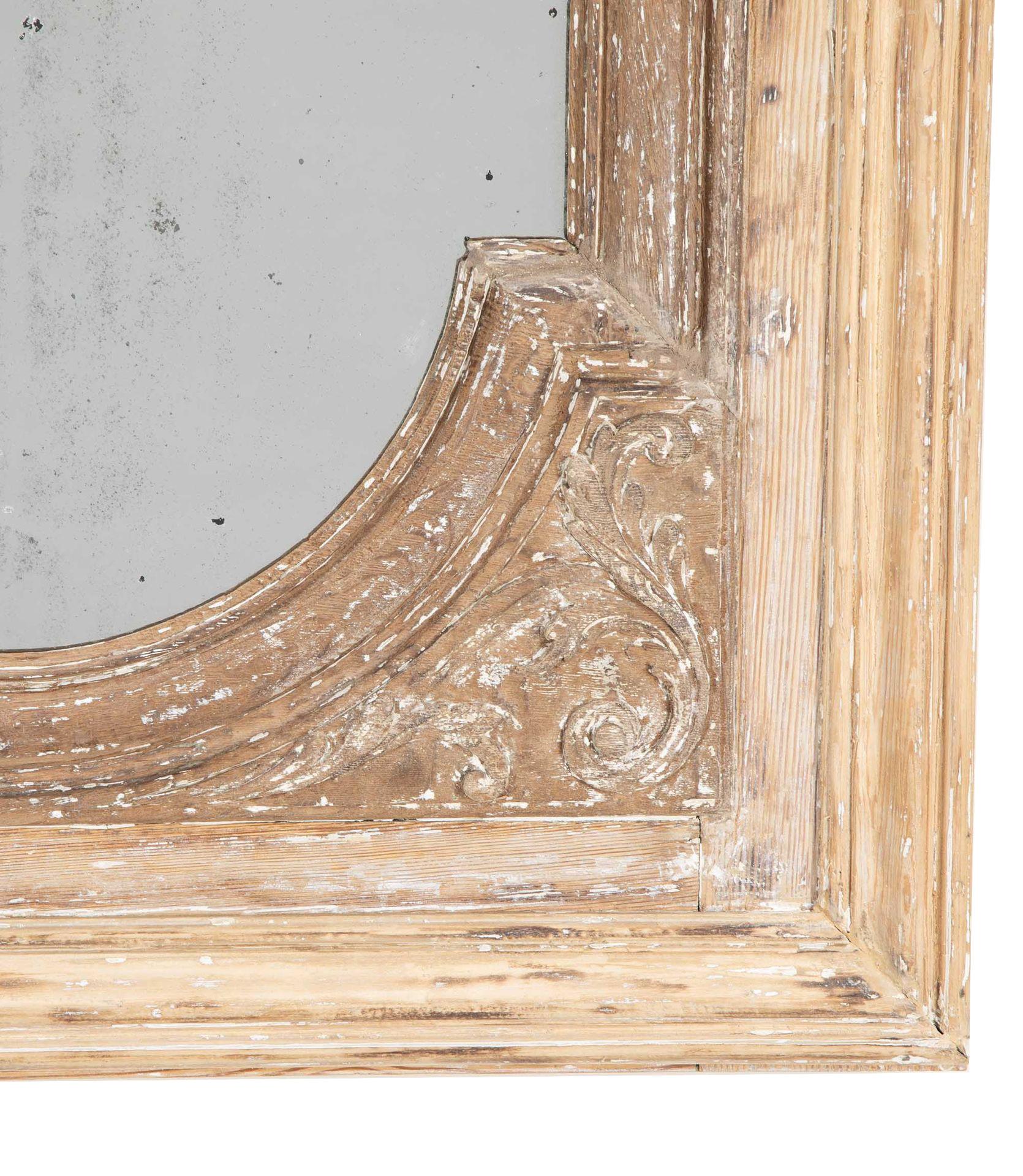 19. Jahrhundert Französisch dekorative Carved Decor Holz Spiegel im Angebot 1