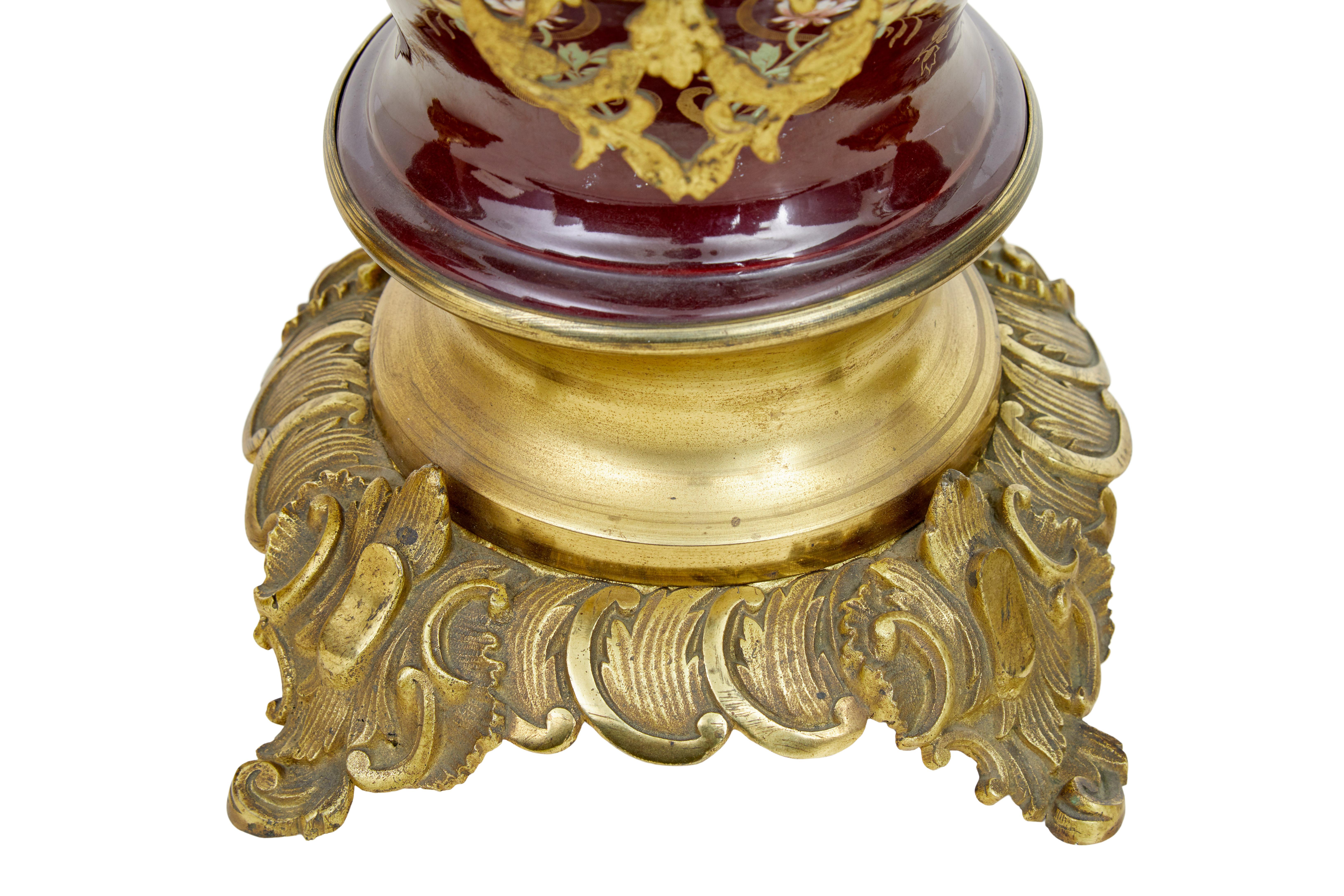 19th Century 19th century French decorative toleware garniture set For Sale