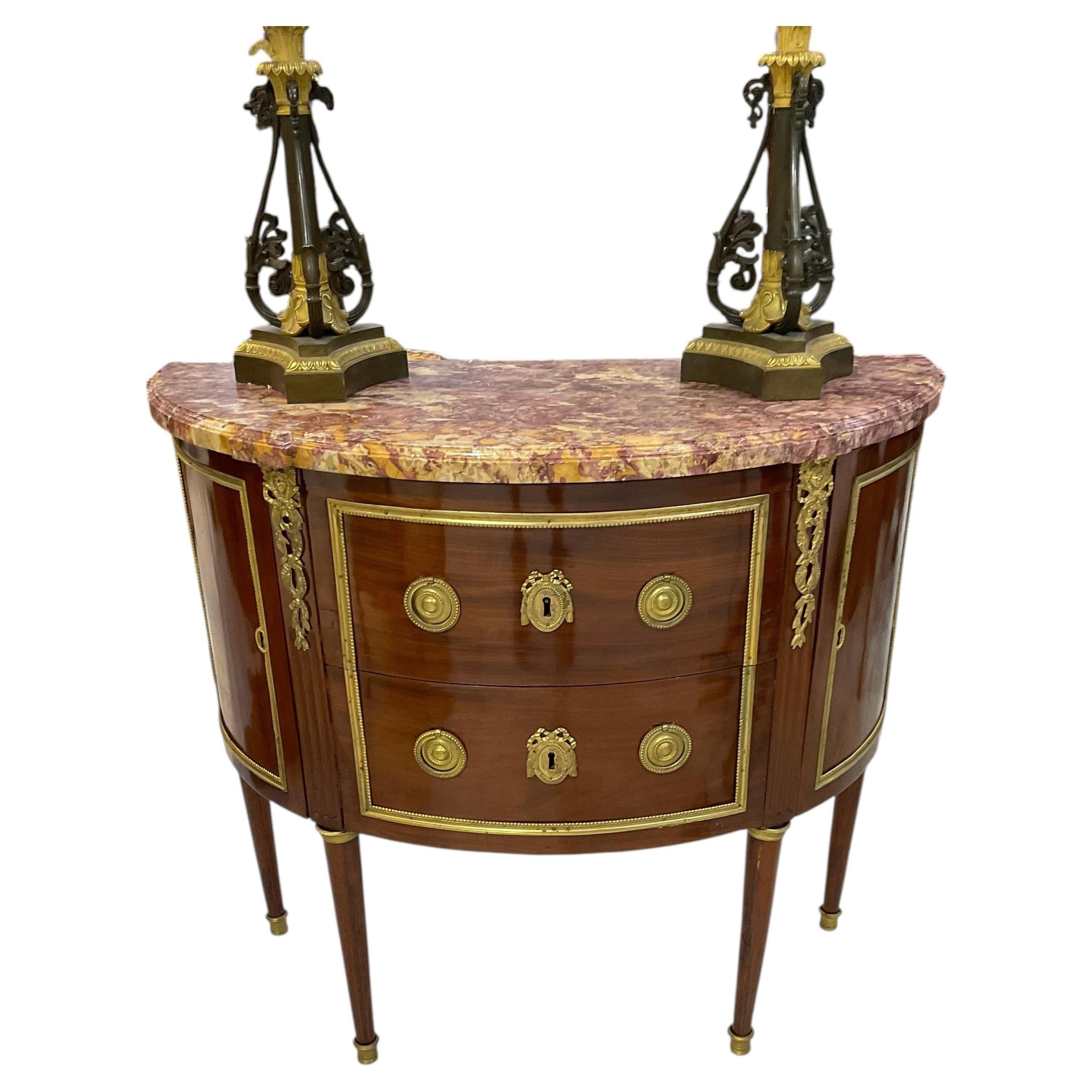 19TH century French demilune commode