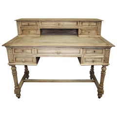 Antique 19th Century French Desk "a gradin"