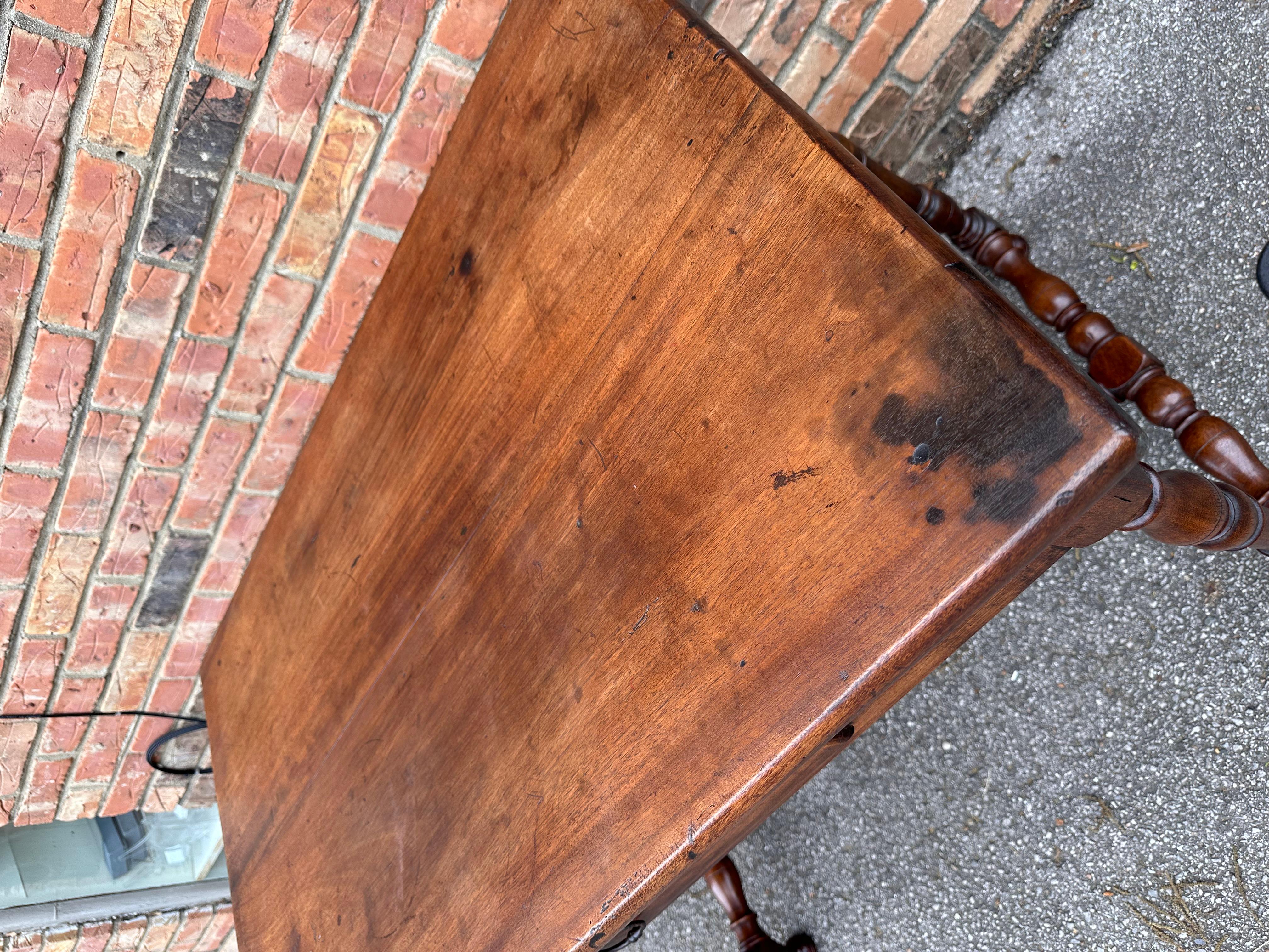 19th Century French Desk/Side Table In Good Condition For Sale In Nashville, TN