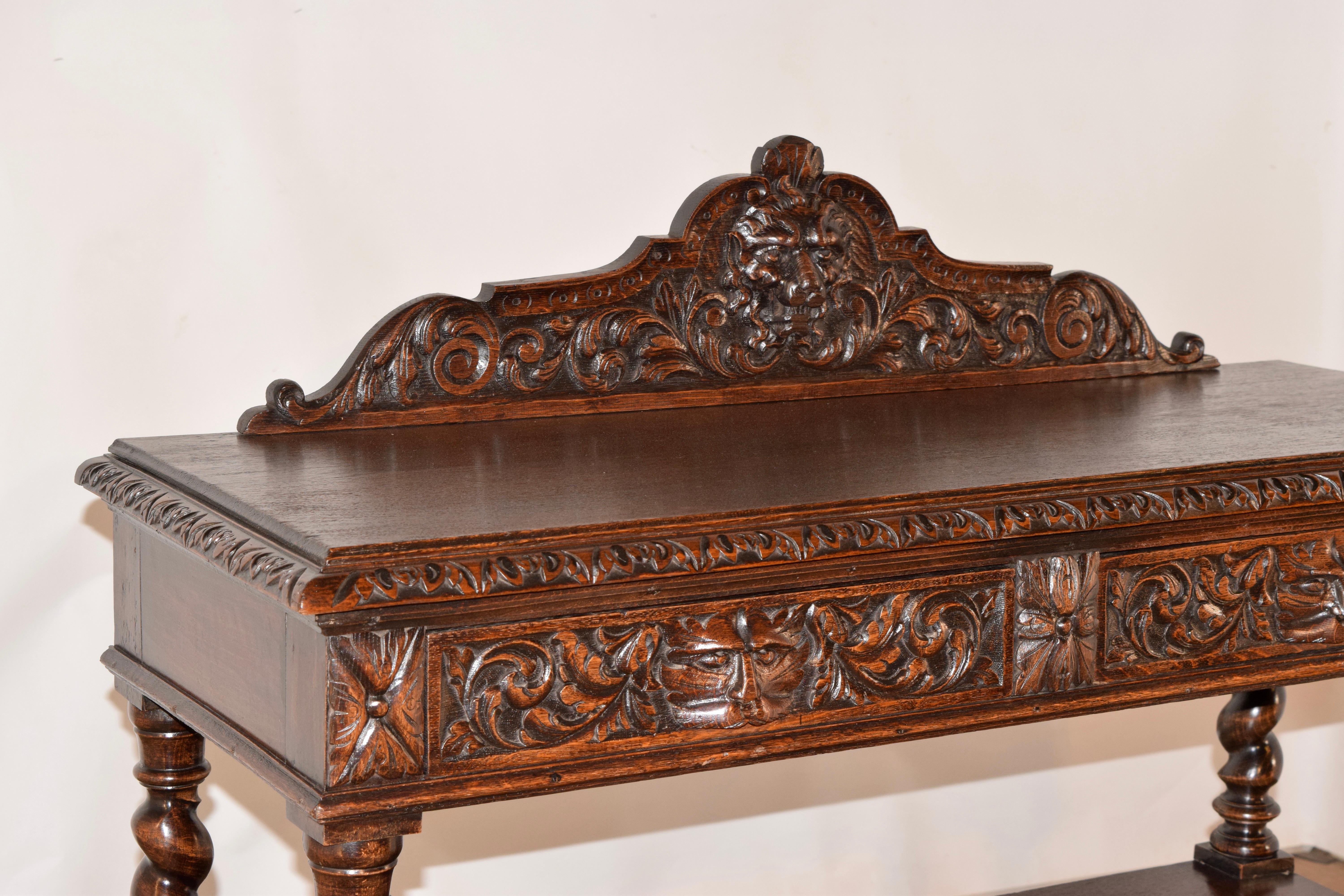 Hand-Carved 19th Century French Dessert Buffet For Sale