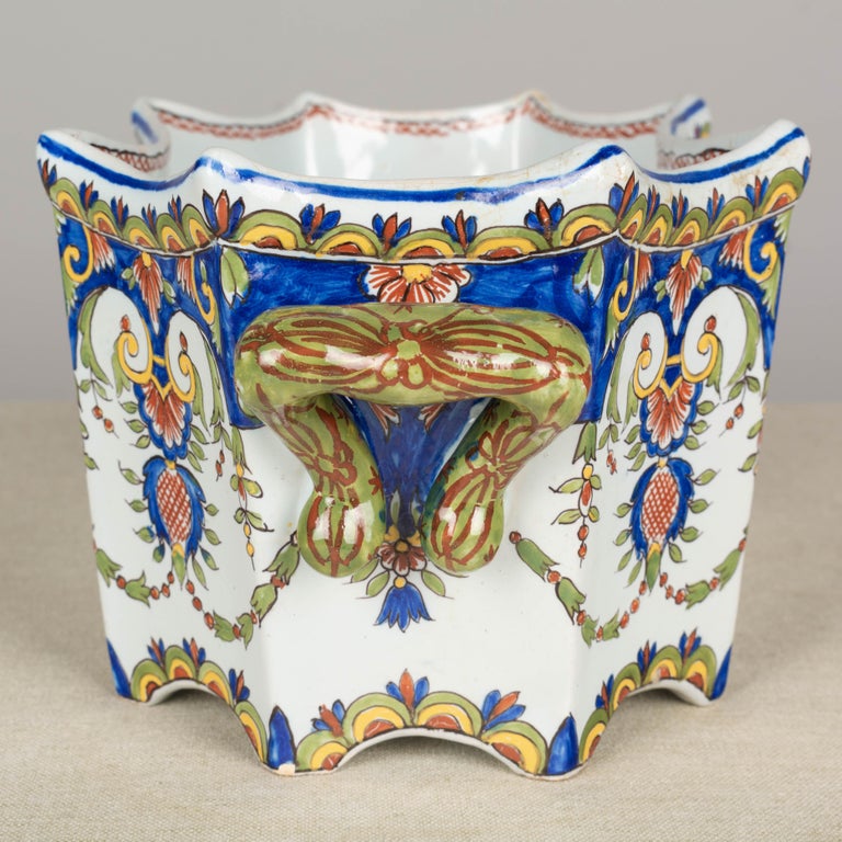 19th Century French Desvres Faience Jardinière For Sale 6