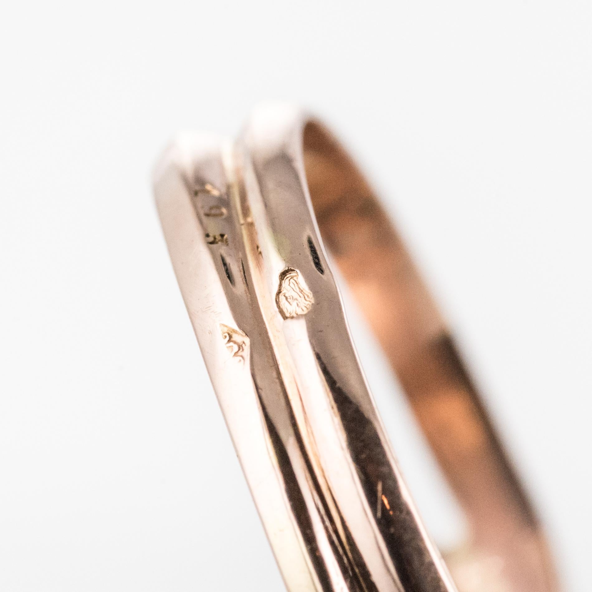 Set di orecchini e anelli di perle naturali con diamanti francesi del XIX secolo in vendita 12