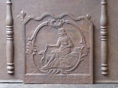 19th Century French Neoclassical 'Diana' Fireback / Backsplash