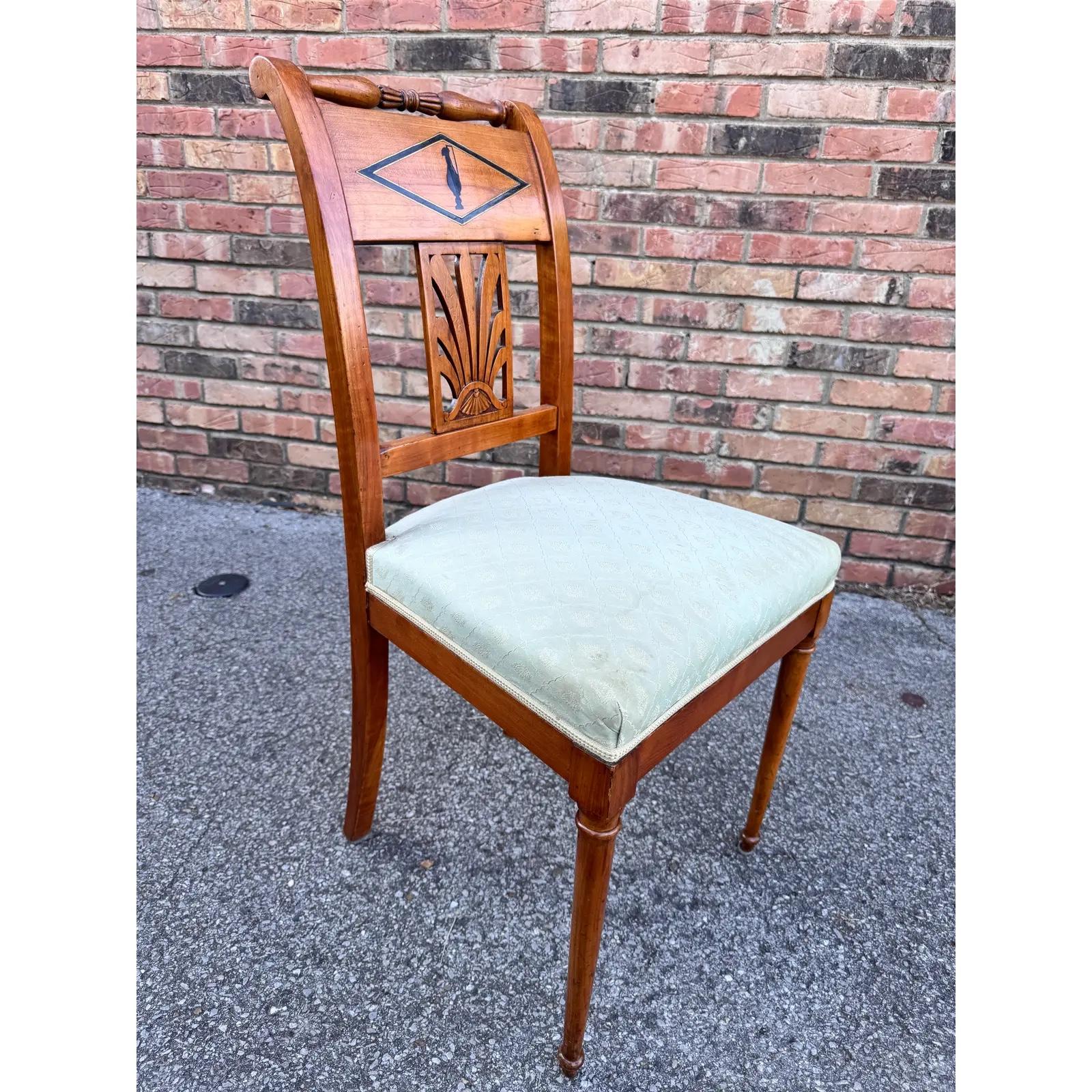 Chaise de salle à manger française du 19ème siècle prête pour votre tissu en vente 2