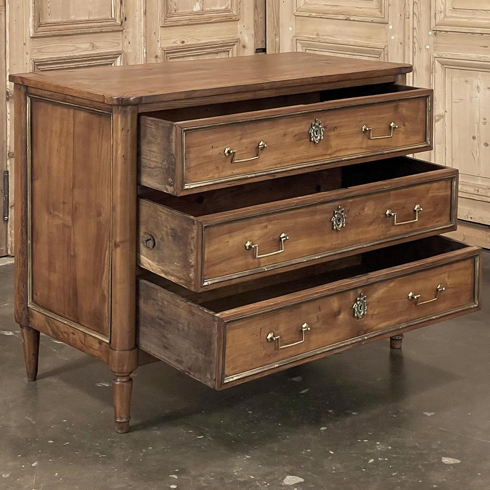 Late 19th Century 19th Century French Directoire Cherry Wood Commode For Sale