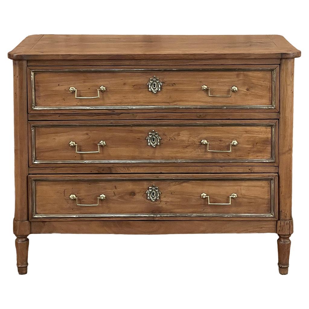 19th Century French Directoire Cherry Wood Commode For Sale