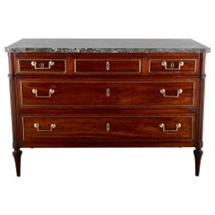 19th Century French Directoire Commode in Mahogany 19th Century French Directoire Commode in Mahogany