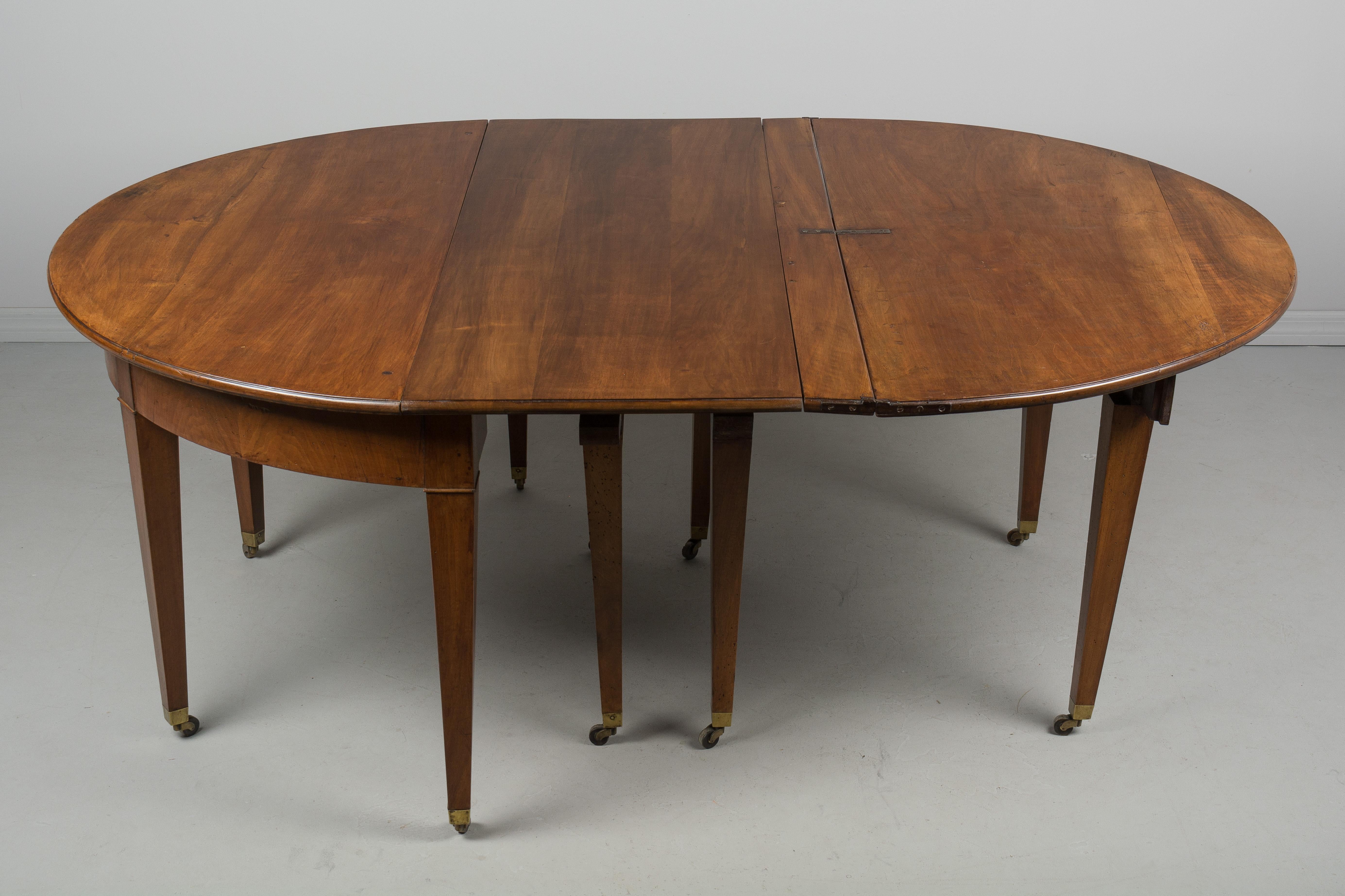 19th Century French Directoire Dining Extension Table 8