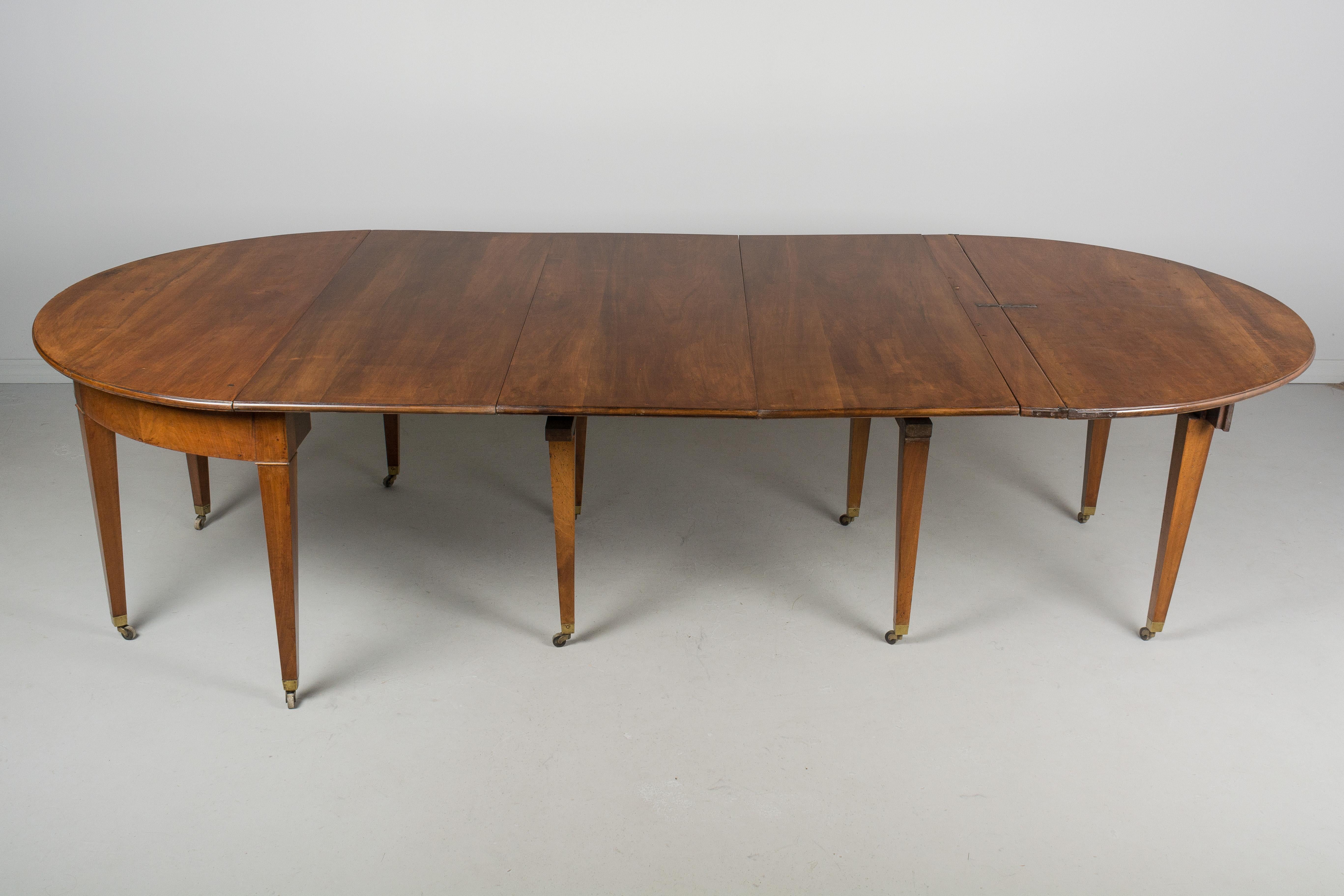19th Century French Directoire Dining Extension Table 10
