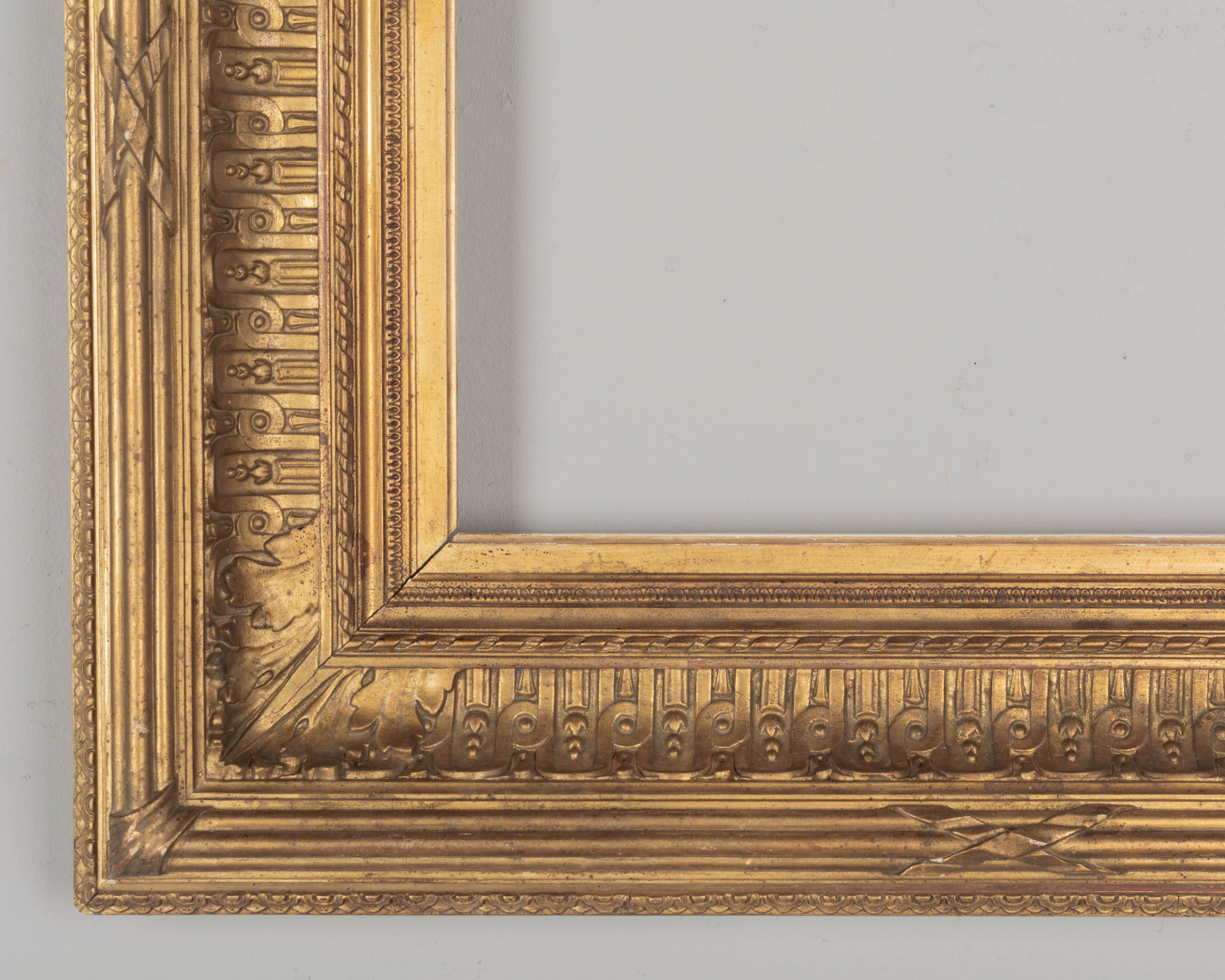 19th Century French Directoire Giltwood Frame For Sale 4
