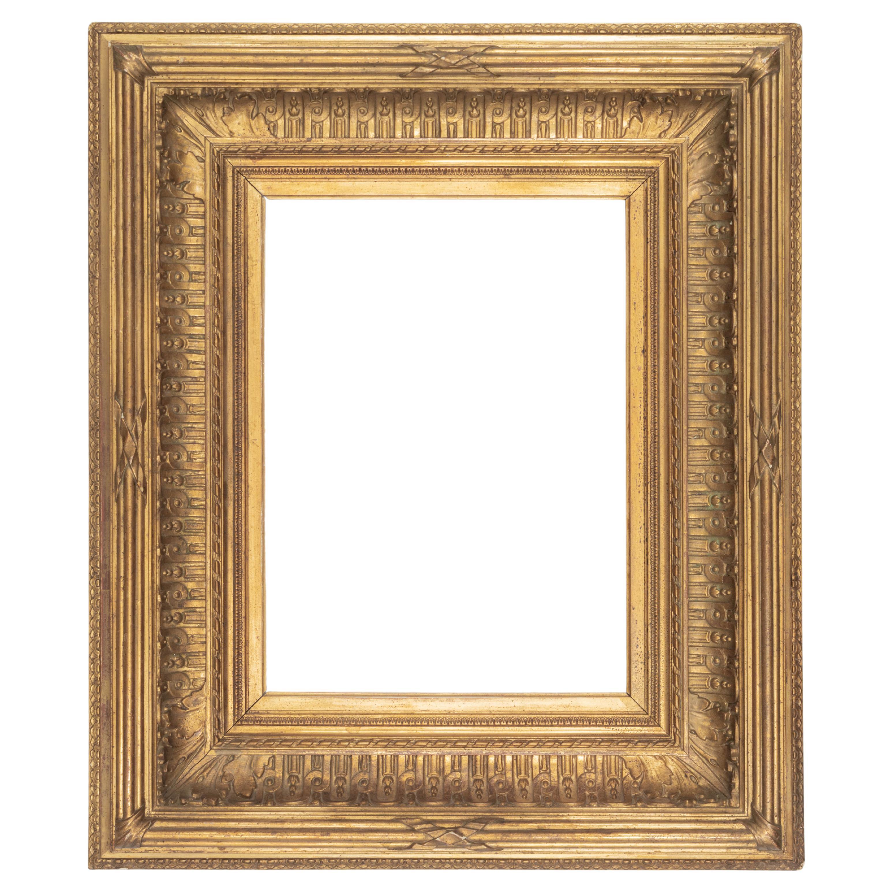 19th Century French Directoire Giltwood Frame For Sale