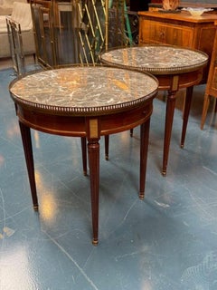 19th Century French Directoire Mahogany Boulliotte Tables