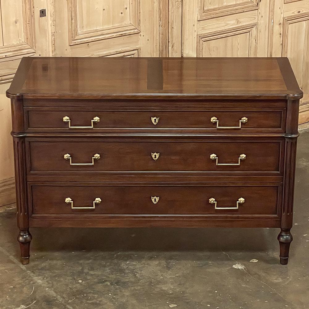 Late 19th Century 19th Century French Directoire Mahogany Commode For Sale