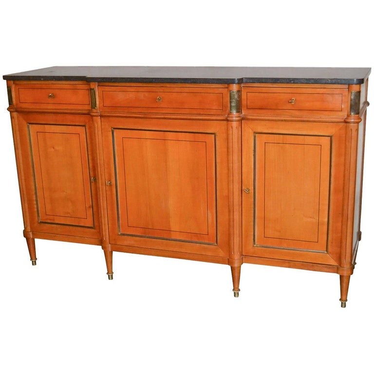 19th Century French Directoire Maple Buffet Sideboard at 1stDibs