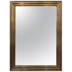 19th Century French Directoire Style Brass Mirror