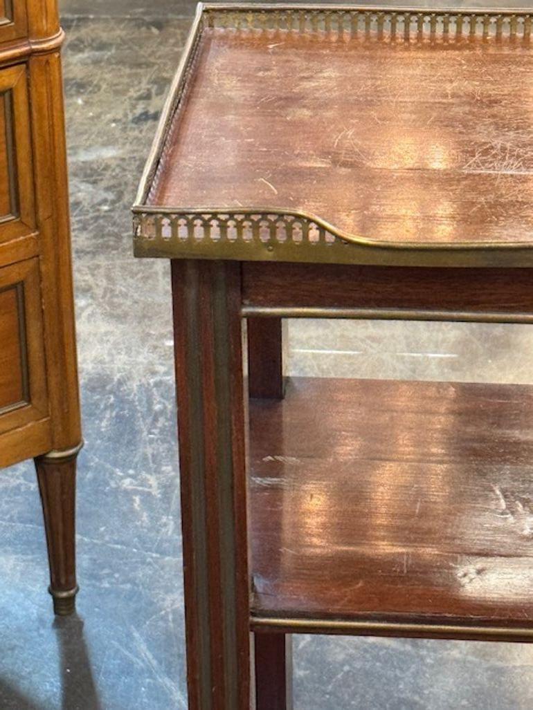 Brass 19th Century French Directoire Style Etagere