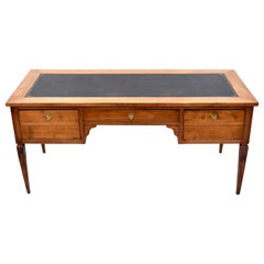 19th Century French Directoire Style Leather Top Desk