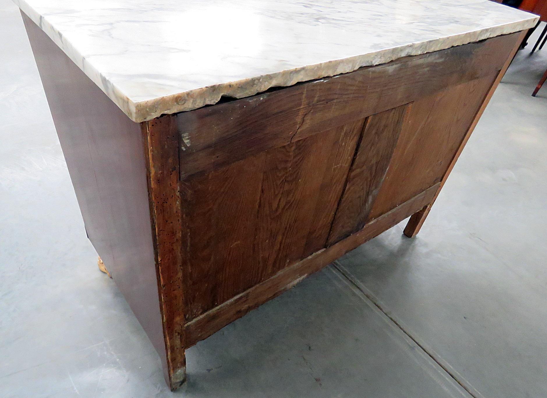19th Century French Directoire Style Marble-Top Commode 2