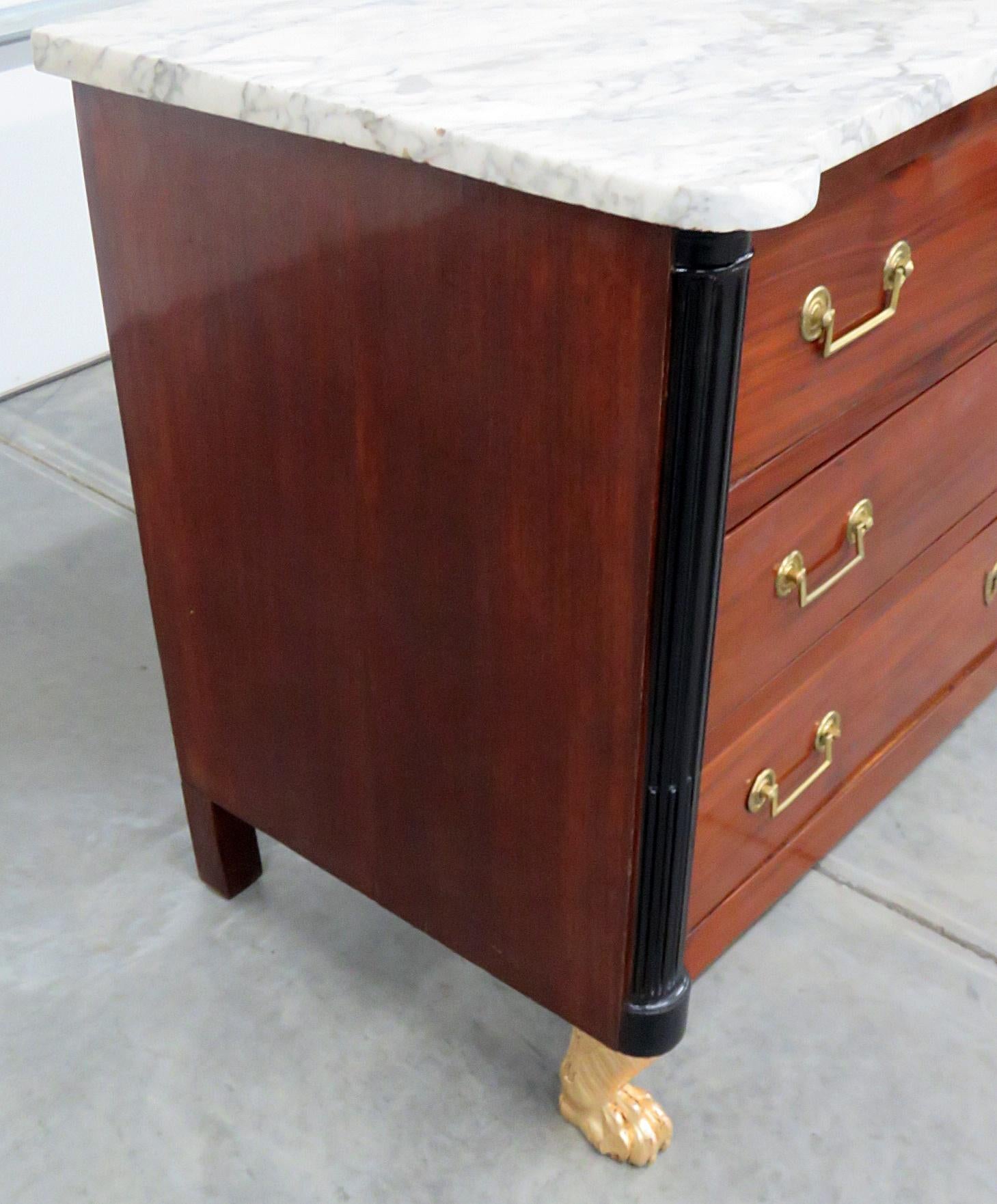 19th Century French Directoire Style Marble-Top Commode 3