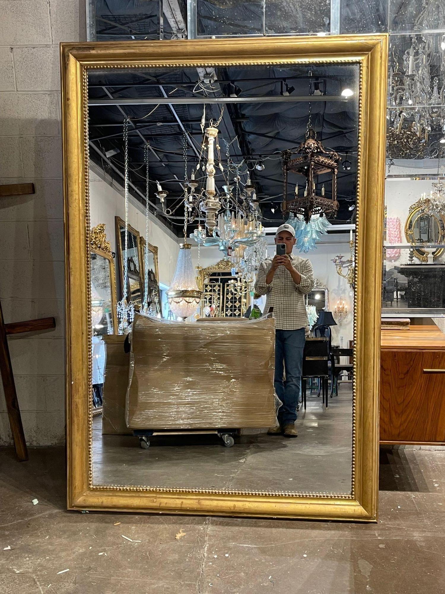 19th Century French Directoire Style Mirror In Good Condition In Dallas, TX