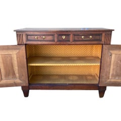 19th Century French Directoire Walnut Buffet / Server