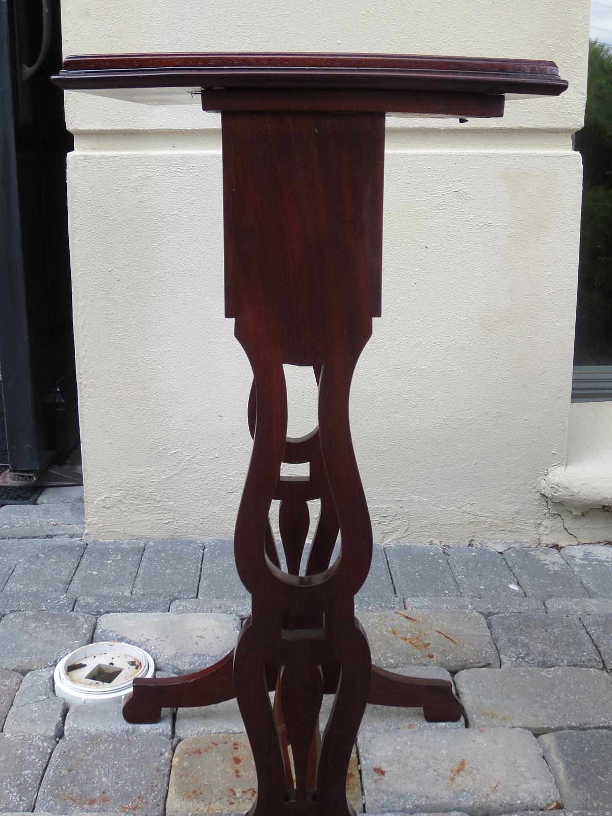 19th Century French Directoire Wood Side Table with Drawer For Sale 4