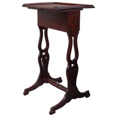 19th Century French Directoire Wood Side Table with Drawer