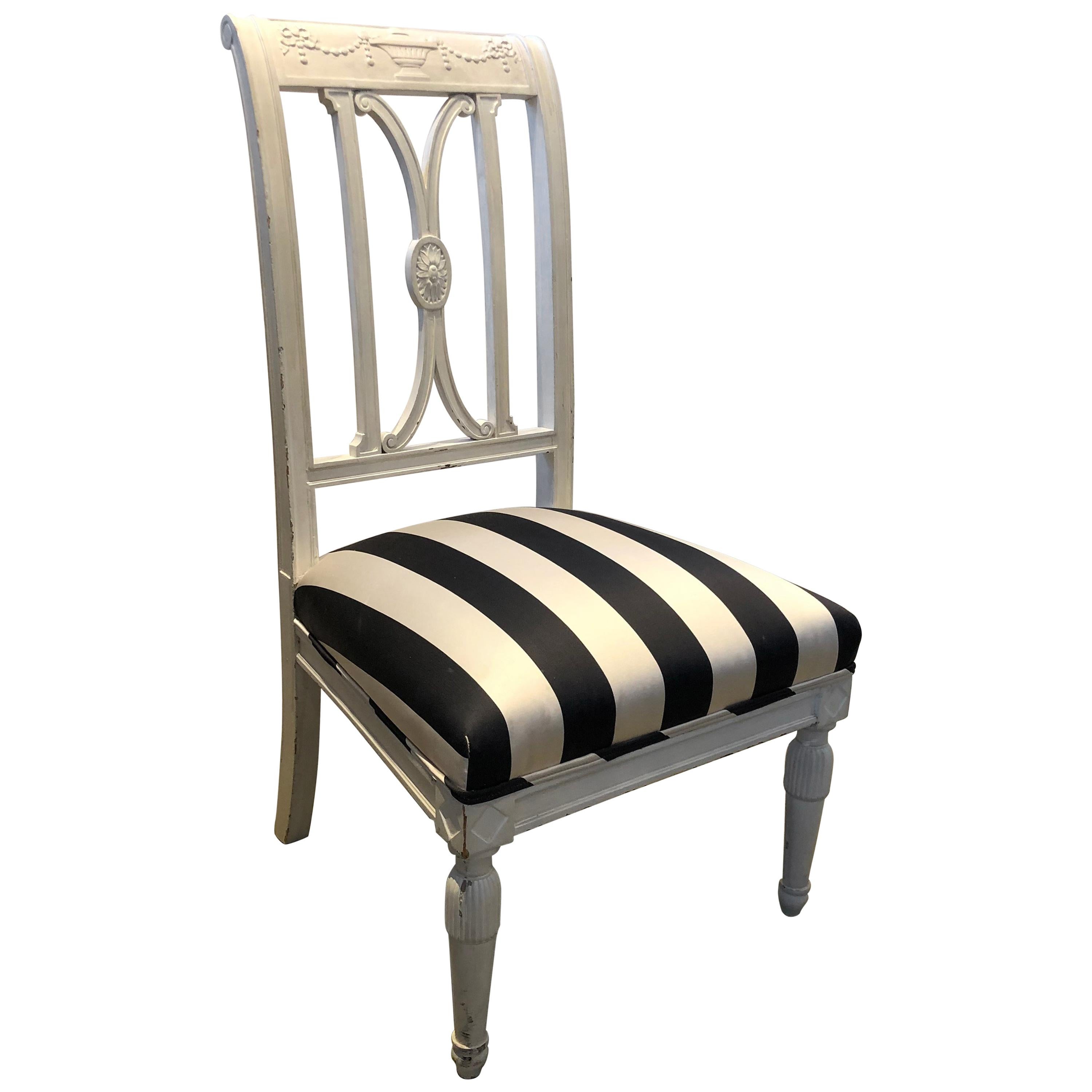19th Century French Directoire Wooden Chair For Sale
