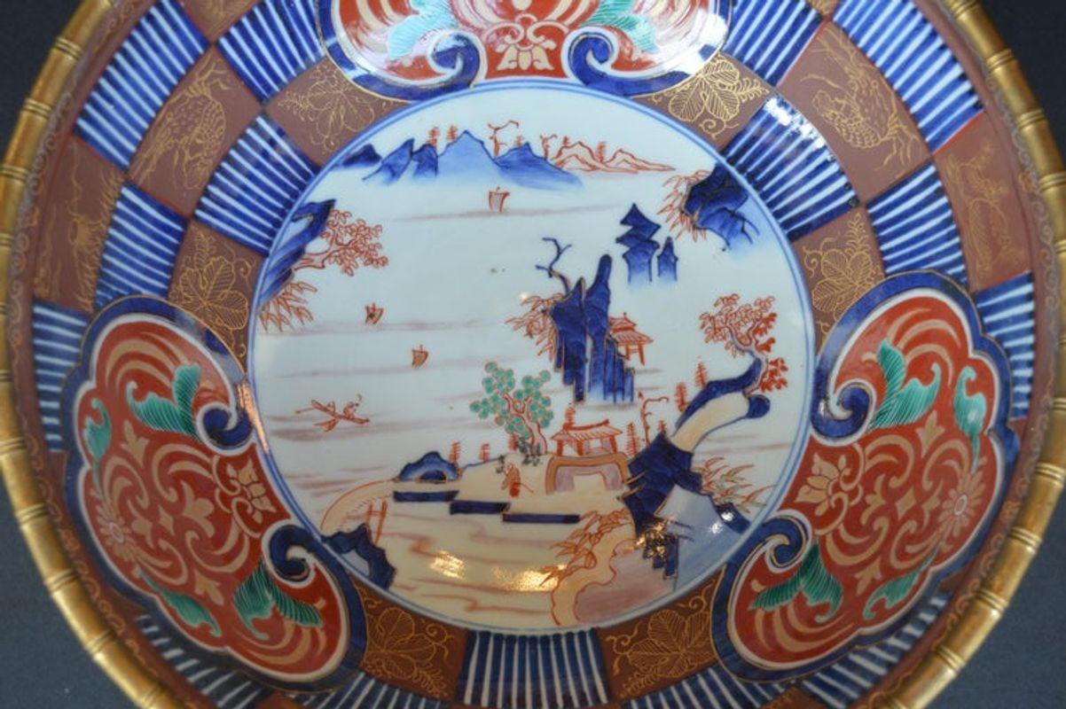 19th Century French Dore Bronze and Imari Porcelain For Sale 3