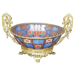 Bronze doré français et porcelaine Imari du 19ème siècle