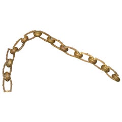 Longueur de la chaîne en bronze doré français du 19ème siècle