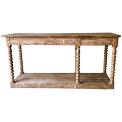 19th Century French Draperie Table/Concole