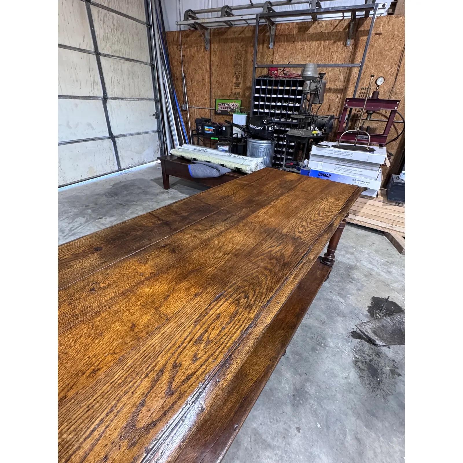 Wood 19th Century French Drapers Table For Sale