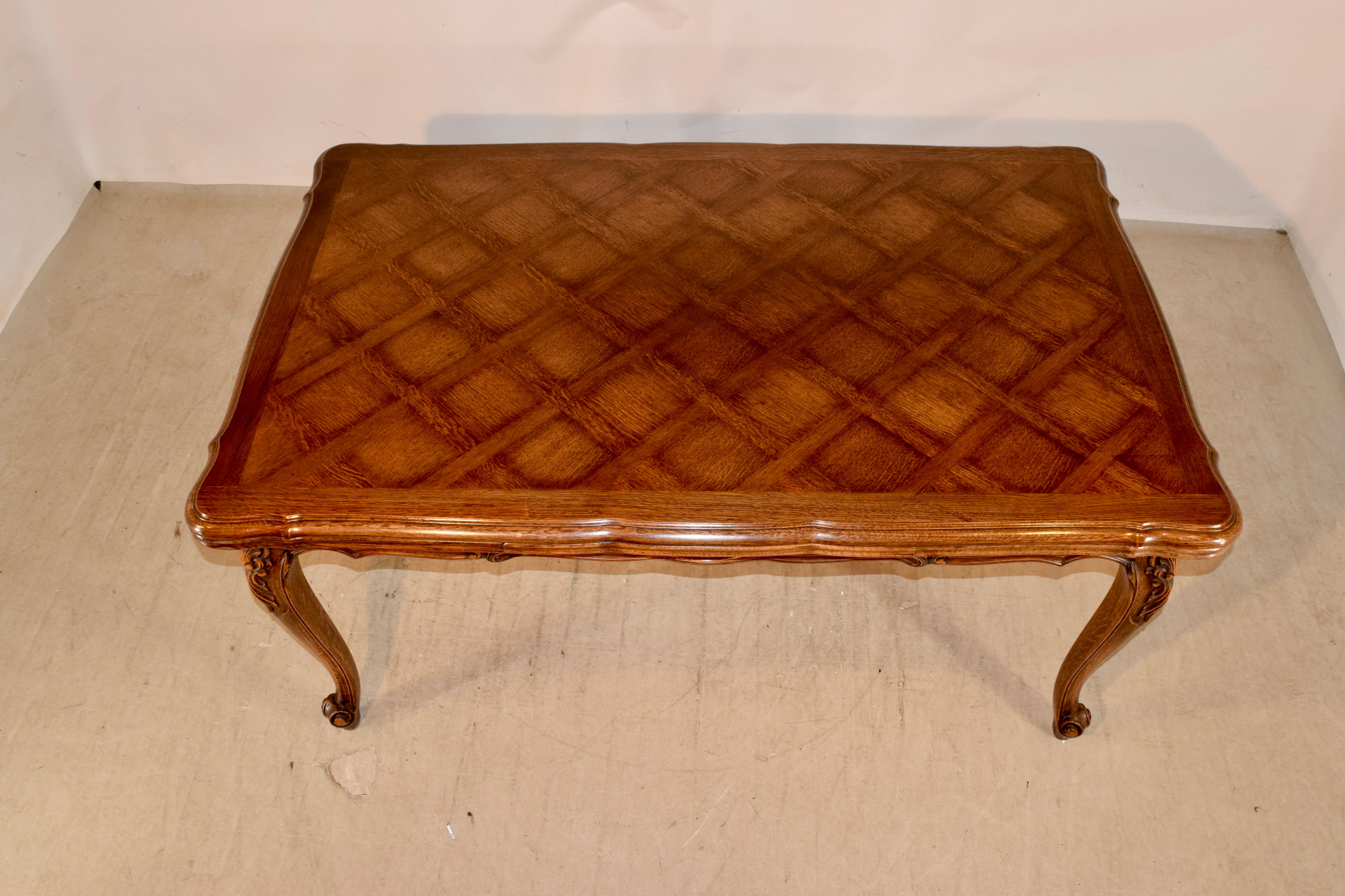 19th Century French Draw Leaf Table In Good Condition In High Point, NC