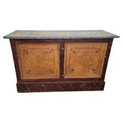 19th Century French Early Mercantile Industrial General Store Counter