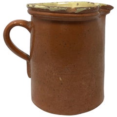 19th Century French Earthenware Pitcher