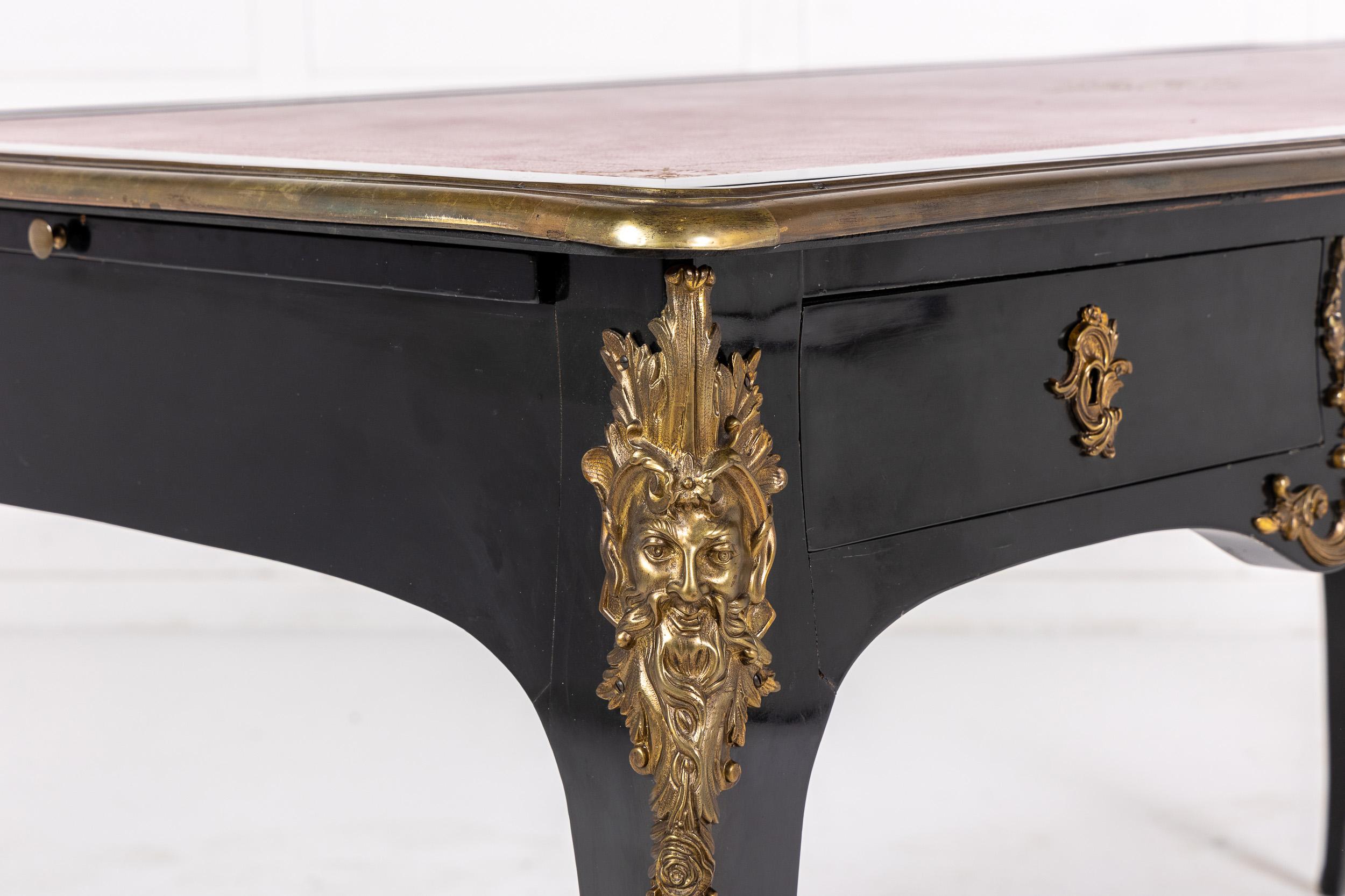 19. Jahrhundert Französisch Ebonised Bureau Plât im Zustand „Gut“ im Angebot in London, GB