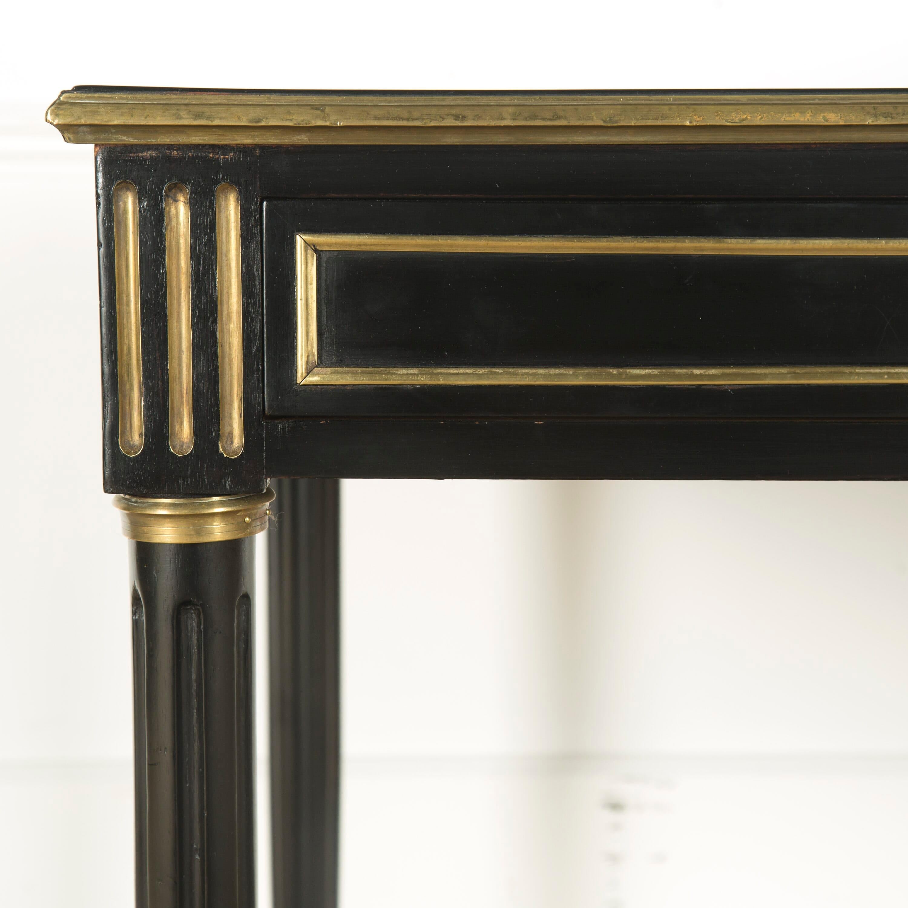 19th Century French Ebonised Bureau Plat In Good Condition In Gloucestershire, GB