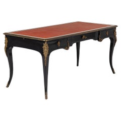 Bureau Plât francés ebonizado del siglo XIX