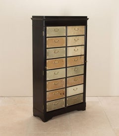 19th Century French Ebonised Cartonnier