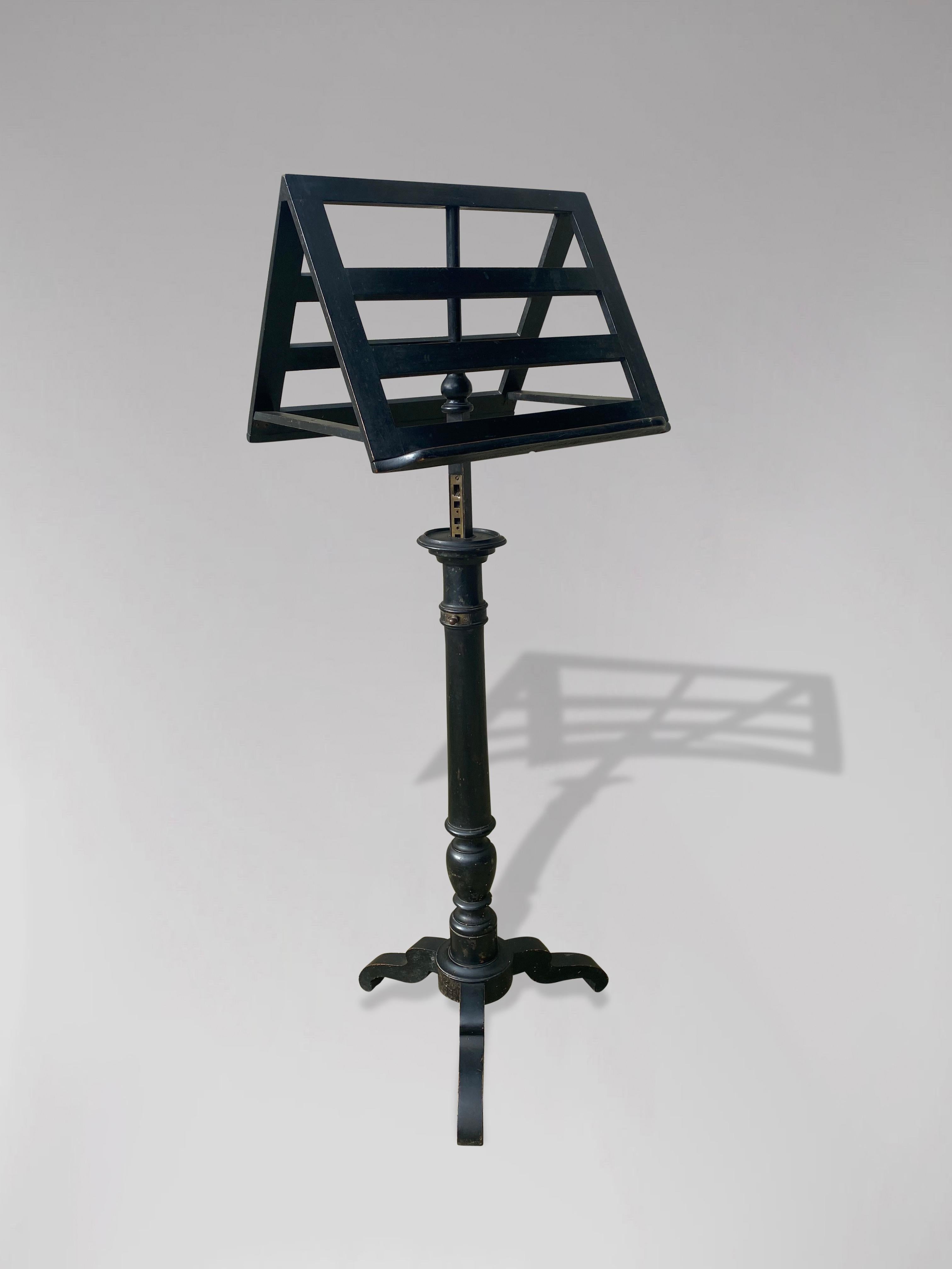 19th Century french Ebonised Duet Music Stand For Sale 1