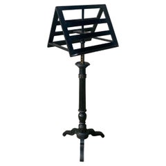Used 19th Century french Ebonised Duet Music Stand