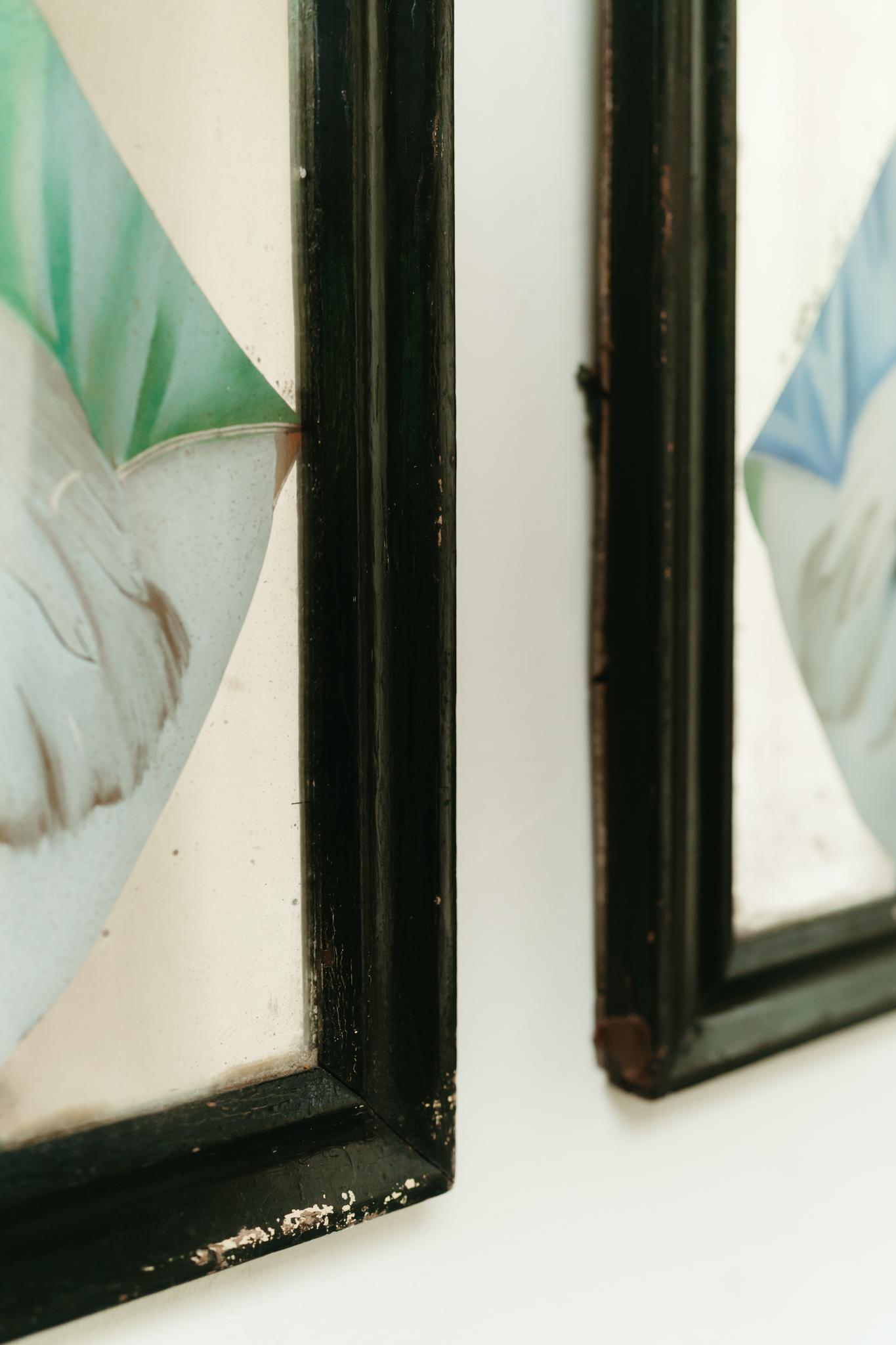 Miroirs en poirier ébonisé français du XIXe siècle en vente 5