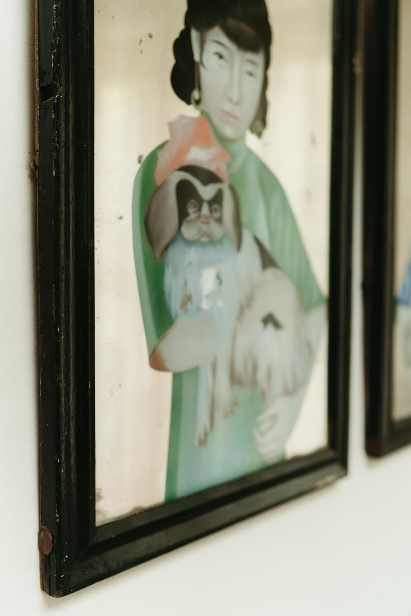 Miroirs en poirier ébonisé français du XIXe siècle en vente 6